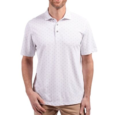 Cutter & Buck Virtue Eco Pique Tile Print Recycled Mens Big & Tall Polo Thumbnail