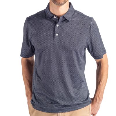 Cutter & Buck Pike Eco Symmetry Print Stretch Recycled Mens Big & Tall Polo Thumbnail