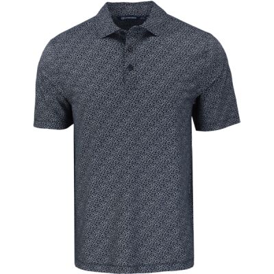 Cutter & Buck Pike Eco Pebble Print Stretch Recycled Mens Polo Thumbnail