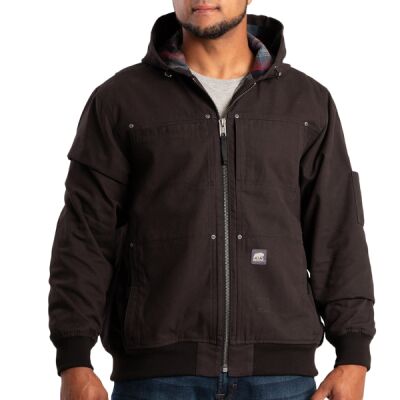 Men's Heartland Duck Flannel-Lined Hooded Jacket Thumbnail