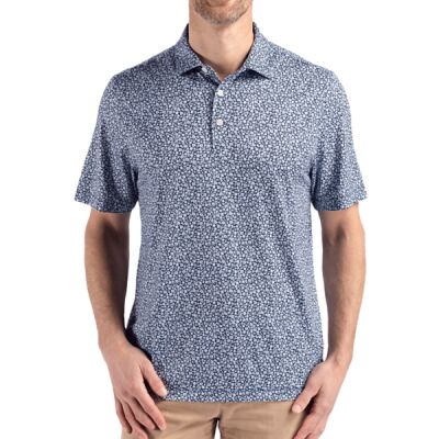 Cutter & Buck Pike Eco Flora Print Recycled Mens Big & Tall Polo Thumbnail