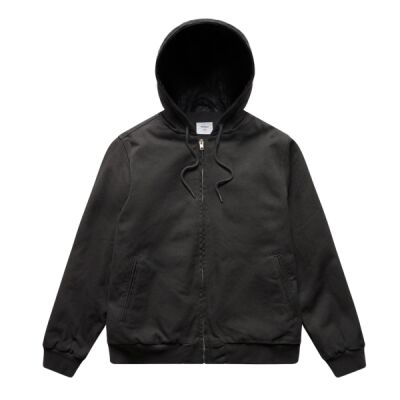 CANVAS BOMBER HOOD JACKET Thumbnail