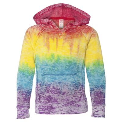Girls’ Courtney Burnout V-Notch Hooded Sweatshirt Thumbnail