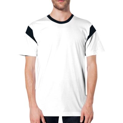 2430 Fine Jersey Contrast Inset S/S T-Shirt Thumbnail