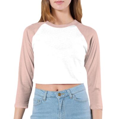 RSABB354 Poly-Cotton Cropped 3/4 Sleeve Raglan Thumbnail