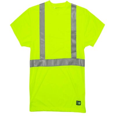 Men's Tall Hi-Vis Class 2 Performance Short Sleeve T-Shirt Thumbnail