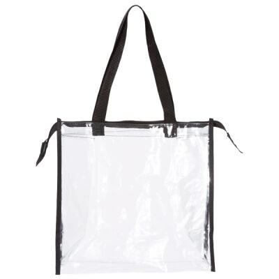 Clear Zippered Tote with Full Gusset Thumbnail