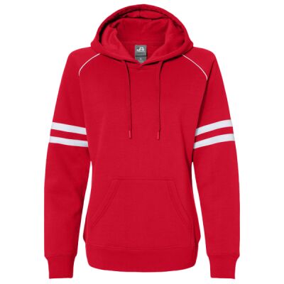 Women's Varsity Fleece Piped Hooded Sweatshirt Thumbnail