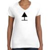 Women's Fine Jersey V-Neck Tee Thumbnail