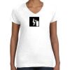 Women's Fine Jersey V-Neck Tee Thumbnail