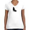 Women's Fine Jersey V-Neck Tee Thumbnail