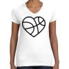 Women's Fine Jersey V-Neck Tee Thumbnail