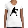Women's Fine Jersey V-Neck Tee Thumbnail