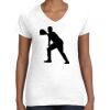 Women's Fine Jersey V-Neck Tee Thumbnail