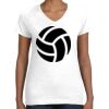 Women's Fine Jersey V-Neck Tee Thumbnail