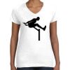 Women's Fine Jersey V-Neck Tee Thumbnail