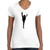 Women's Fine Jersey V-Neck Tee Thumbnail