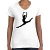 Women's Fine Jersey V-Neck Tee Thumbnail