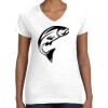 Women's Fine Jersey V-Neck Tee Thumbnail