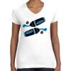 Women's Fine Jersey V-Neck Tee Thumbnail