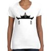 Women's Fine Jersey V-Neck Tee Thumbnail