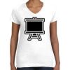 Women's Fine Jersey V-Neck Tee Thumbnail