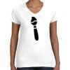Women's Fine Jersey V-Neck Tee Thumbnail