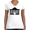 Women's Fine Jersey V-Neck Tee Thumbnail
