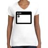 Women's Fine Jersey V-Neck Tee Thumbnail