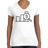 Women's Fine Jersey V-Neck Tee Thumbnail